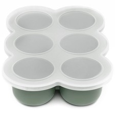 Silicone Baby Food Freezer Tray with Clip-on Lid - Perfect Storage Container ...