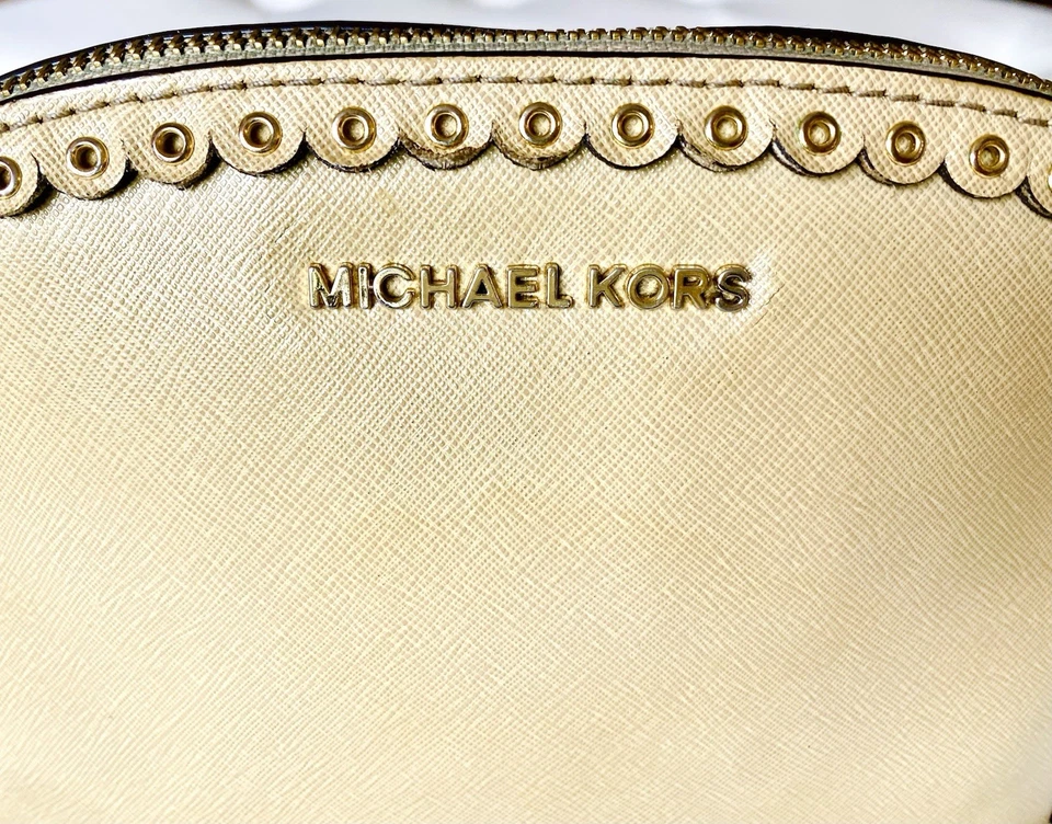 Michael Kors Jet Set зубчатый с заклепками купол через плечо бежевый - Изображение 4 из 4