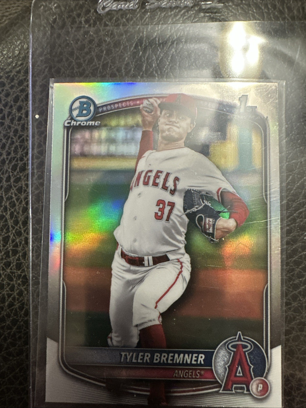 2025 Bowman Draft Tyler Bremner Chrome Refractor 1st Prospect #BDC-37 Angels