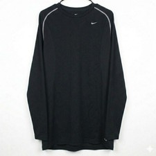 Nike Mens XL Dri-Fit Long Sleeve Training Shirt Black Nike Pro Seamless