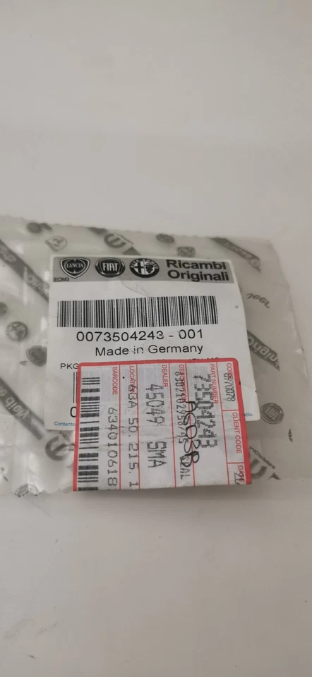 Sello inyector multijet original Fiat Punto Alfa Romeo Mito 1.3D | 73504243 Foto 3 de 3