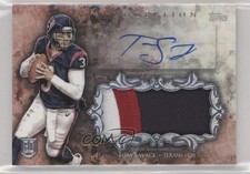 2014 Topps Inception Auto Jumbo Patch Tom Savage #IAJP-TJ Jumbo Patch Auto 1u6