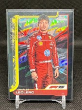 Charles Leclerc 2025 Topps Chrome F1 Portrait 75th Anniversary Refractor 44/75