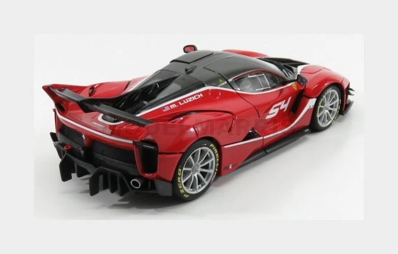 BURAGO 18-16908G FERRARI - FXX-K EVO N 54 FINALI MONDIALI 2017 M.LUZICH - RED GR - Immagine 2 di 2