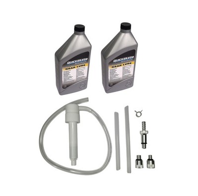 Setangebot Quicksilver Getriebeöl SAE90   2x 1 Liter + Getriebeölpumpe