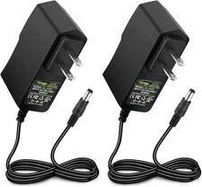 Facmogu 2 Pack DC 5V 2A Power Adapter, AC 100-240V to 10W 2 