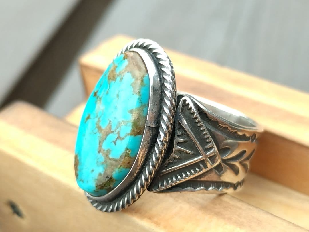 Sunshine Reeves Navajo Turquoise Ring Sterling Silver… - Gem