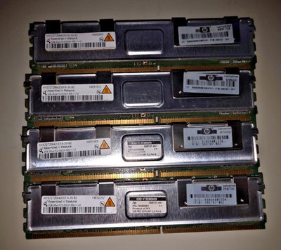 Qimonda 2GB DDR2 RAM/ PC2-5300F 667 MHz/ FB-DIMM ECC/ HP 38707-051/ 1-4 Stück