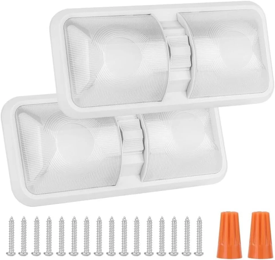 Lámpara domo LED 1100 LM de larga duración | 12V para barcos y vehículos, paquete de 2 Foto 3 de 4