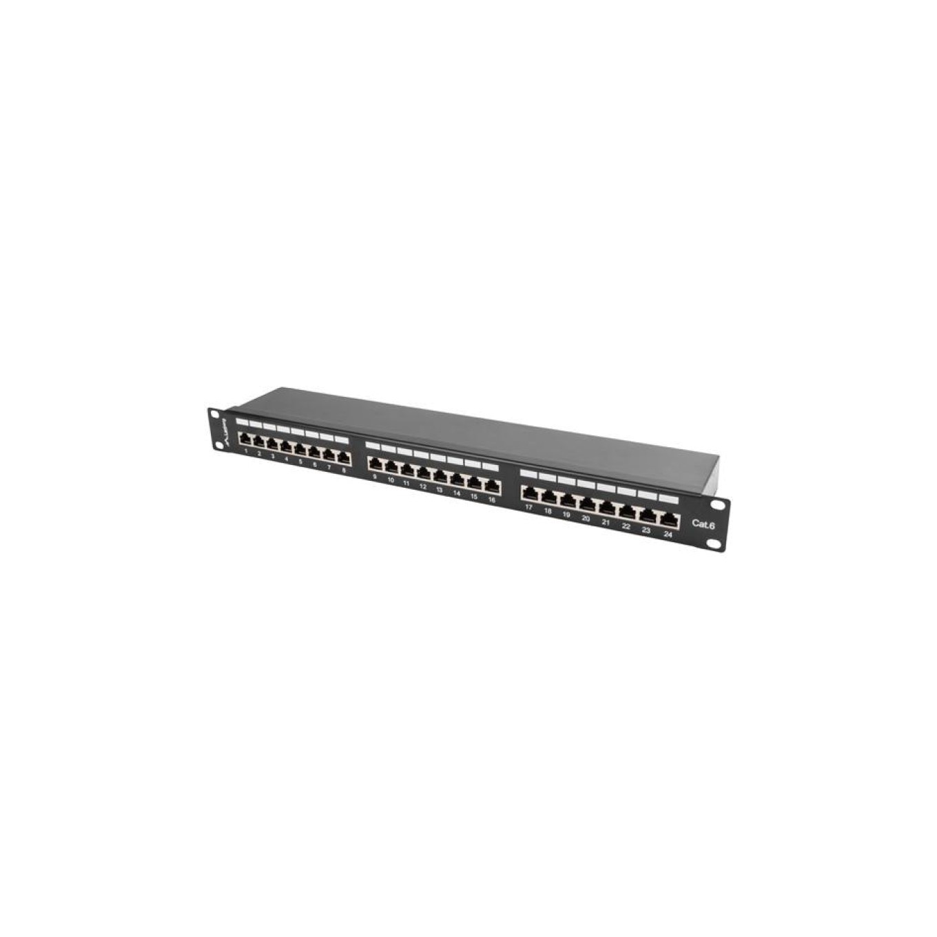 Lanberg Schwarz Patch Panel Ppu6-0024-B 24 Port Kategorie 6 19 0.5U - Bild 4