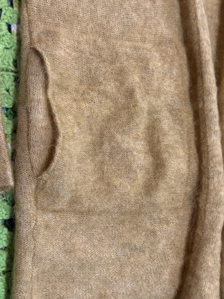 Кардиган Malene Birger из пушистой шерстяной смеси с длинным рукавом открытый Xs комфортный шик - Изображение 2 из 4