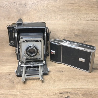 Vintage Graflex Speed Graphic 4x5 Camera w/ Graphic Polaroid Back