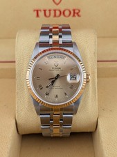 Tudor Prince Date Day 76213 Champagne Roman Dial. 18K Gold. Box & Papers 2020