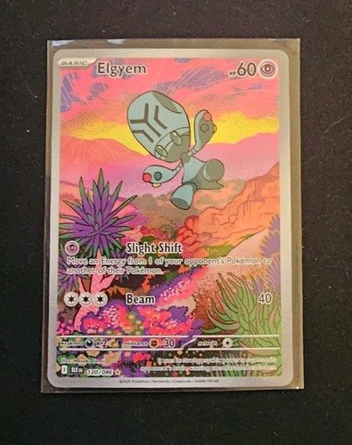 2025 Elgyem - 120/086 Illustration Rare Holo NM SV: Black Bolt Pokémon
