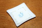 Vintage 3 White Milk Glass Beaded Rim Hand Painted Trinket Dishes Of Card Suits — photo 5