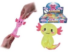 Glitter Squishy Axolotl Sugar Squish Toy Sensory Anxiety Relief Stress Toy UK