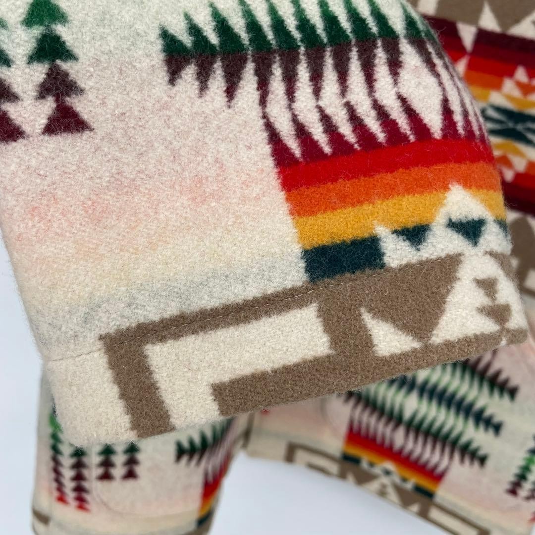 Pendleton Wool Native Pattern Boa Coat Multicolor… - image 9