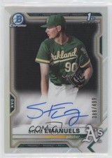 2021 Bowman Chrome Prospects Refractor 388/499 Stevie Emanuels #CPA-SE Auto v9t