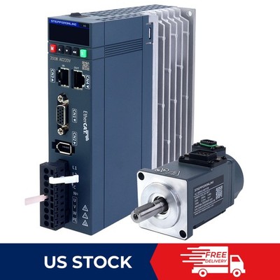 STEPPERONLINE 100W EtherCAT AC Servo Motor Kit 3000rpm 17-Bit Absolute Encoder