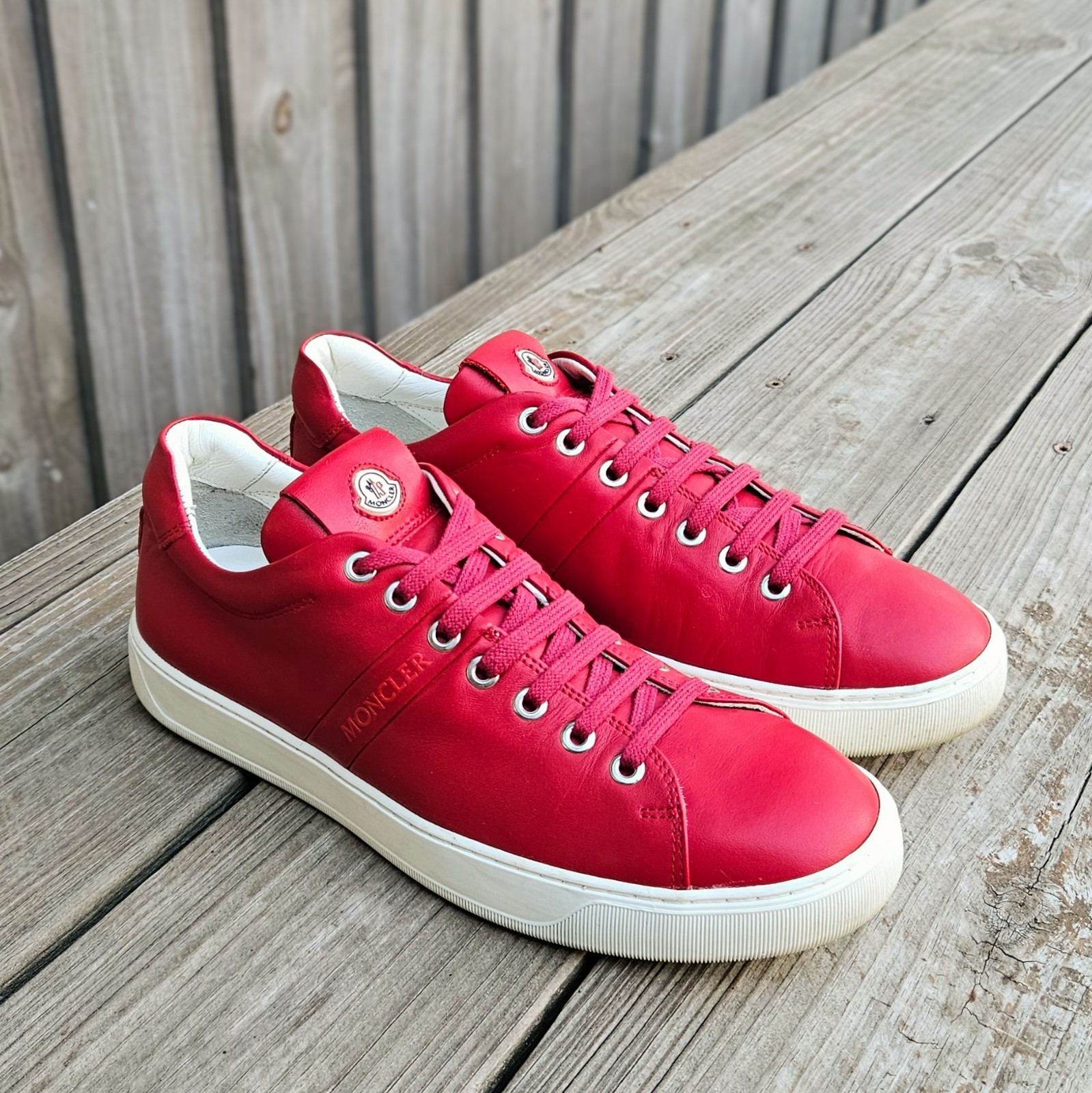 Moncler Vincent Low Top Sneakers Red Size 9 D US $570 thumbnail 2