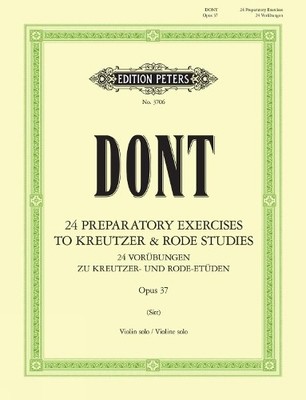 `Dont, Jacob` 24 Preparatory Exercises To Kreutzer & R (US IMPORT) BOOK NEU