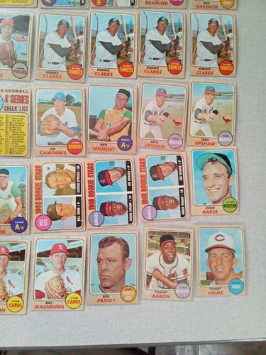 1968 Topps Baseball Card Set Builder Lots - 459 total Cards 322 Different - Picture 9 of 15