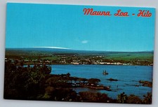 Postcard Hilo, Hawaii Mauna Loa Volcano & Hilo Bay