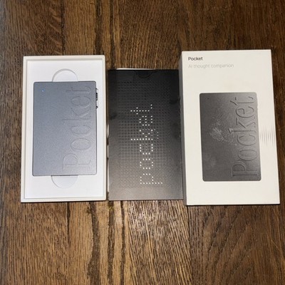 Pocket AI Thought Companion PKT01 AI Assistant  128 Gb Space Gray Hey Pocket