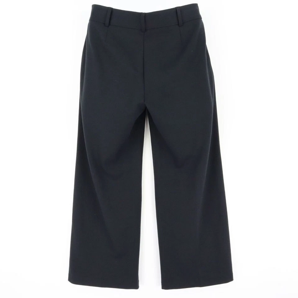 Pantalones Relativity Mujer Talla 10P Negro Poliéster Bolsillos Tiro Medio Pierna Ancha Elastizados Foto 2 de 4