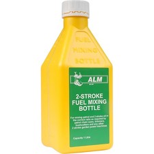 ALM 2 Stroke Fuel Mixing Bottle 1L Ratio Mixer for Strimmer Chainsaw Mower