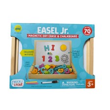 Chuckle  Roar - Easel Jr. Magnetic Dry Erase  Chalk Playing Board Set - New