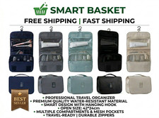 Hanging Travel Toiletry Bag Water Resistant Cosmetic Makeup Organizer with Hook