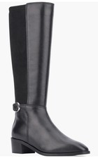 NWD $695 Aquatalia Roksana Knee High Boot Zip Up Black Women's Size 7 M