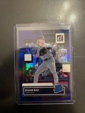 2022 Panini Donruss #66- SHANE BAZ Purple Holo Parallel Rookie RC SP