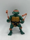 VTG 1988 Teenage Mutant Ninja Turtles TMNT Michaelangelo Hard Head & Nunchucks