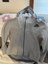 Nike Hoodie Women's M Light Gray Tech Fleece Oversized Full-Zip Cape FB8243-013