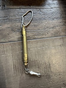 Vintage Chatillon Model IN-30 Brass Hanging Spring Fishing Scale 30 lb Capacity