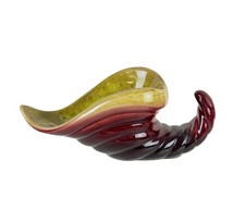 Hull Pottery Cornucopia Vase Planter Horn of Plenty Thanksgiving Beautiful Color