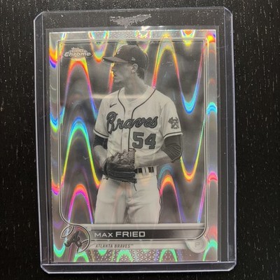 2022 Topps Chrome Sonic Lite Base Black & White RayWave #75 Max Fried