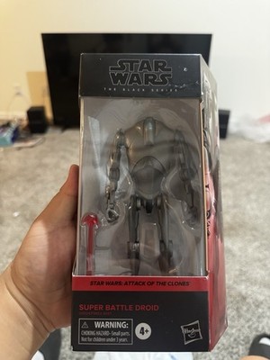 STAR WARS THE BLACK SERIES ATTACK OF THE CLONES SUPER BATTLE DROID ACTION FIGURE
