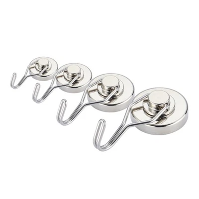 INCA-PRO 360° grad Magnethaken Extra Stark 18-40Kg Neodym Magnete Mit Haken Drehhaken SNG