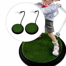 1/144 Doll Display Stand Collectable Collection Black Football Figure Holder