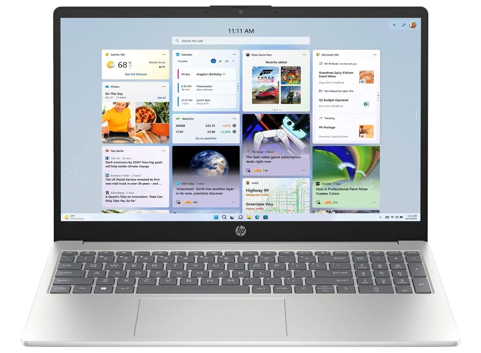 HP 15-fc0906ng 15" 2024 FHD Ryzen7 7730U 16 GB 1 TB SSD W11H QWERTZ Silber Renew