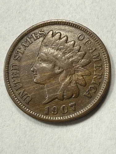 ** 1907 FINE INDIAN CENT- 'WOODY'  (MINT LAMINATION ERROR) PRICED TO SELL 🔥 **