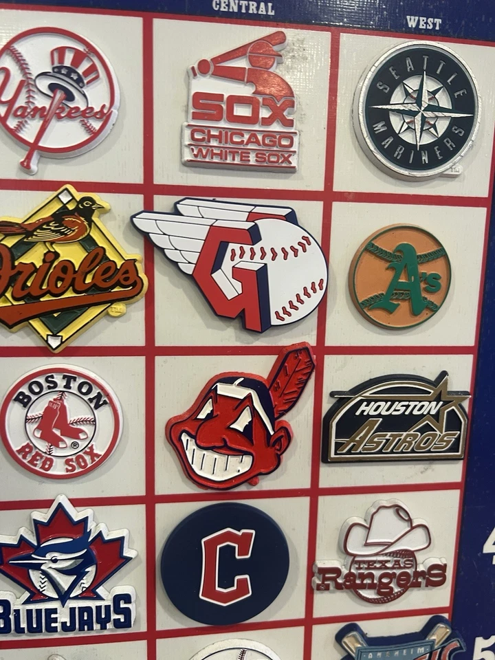 DE COLECCIÓN MLB CLEVELAND GUARDIANS TABLA DE POSICIONES DE GOMA IMÁN NEVERA LOGOTIPO 2025 Foto 2 de 3