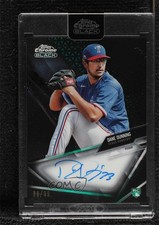 2021 Topps Chrome Black Green Refractor 88/99 Dane Dunning #CBA-DD Auto 11o2