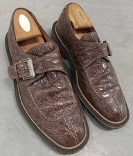 *VTG* COLE HAAN Genuine Crocodile Leather Loafers Monk Strap Shoes - Size 10D