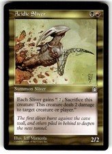 Acidic Sliver LP Stronghold Multicolor Creature Mtg Magic English Regular