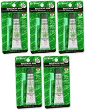 5 Pack Neutral Clubman Moustache Wax With Brush Comb 14 G 0.5 Fl Oz Each