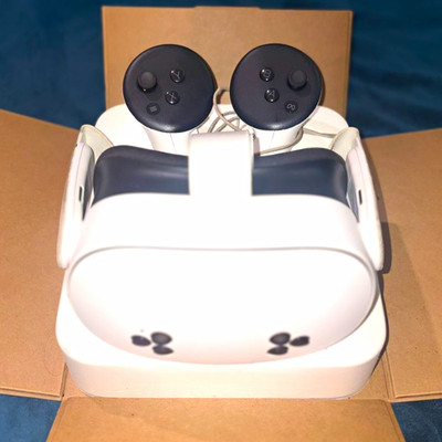 Meta Quest 2 Standalone VR Headset with Touch Controllers, White